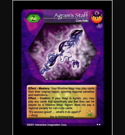 Agrams Staff - Foil